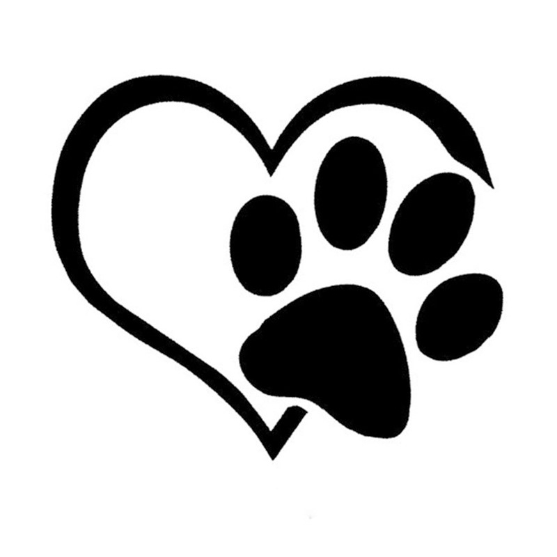 Heart & Paw Vinyl Decal – Top Pet Gifts