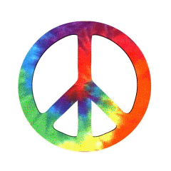 Myxer - Brilliant Backgrounds - Peace Sign Tie Dye - Screensaver