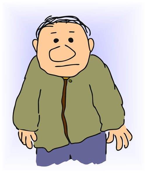 Old man clipart free