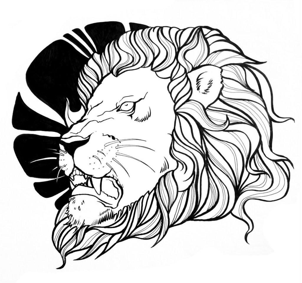 Lion Line Drawing | Free Download Clip Art | Free Clip Art | on ...