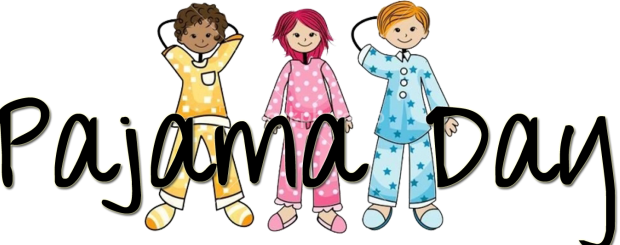 Kids in pajamas clipart