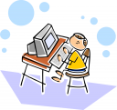 Royalty Free School Chair Clipart