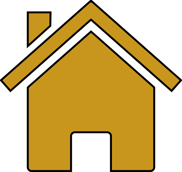 Gold House Clip art - Icon vector - Download vector clip art online