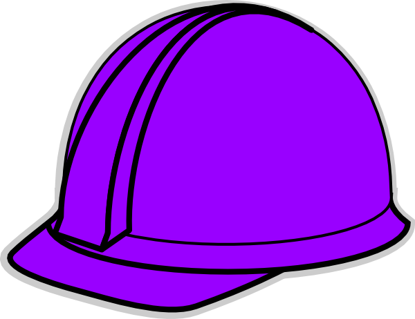Purple Hard Hat Clip Art - vector clip art online ...