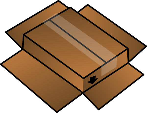 Rdevries Swizzler Cardboard Box Clip Art - vector ...