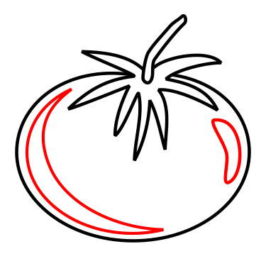 Drawing a cartoon tomato - ClipArt Best - ClipArt Best