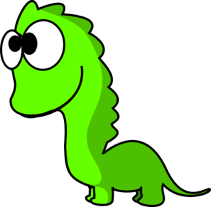 Green Dinosaur Cartoon Clip Art - vector clip art ...