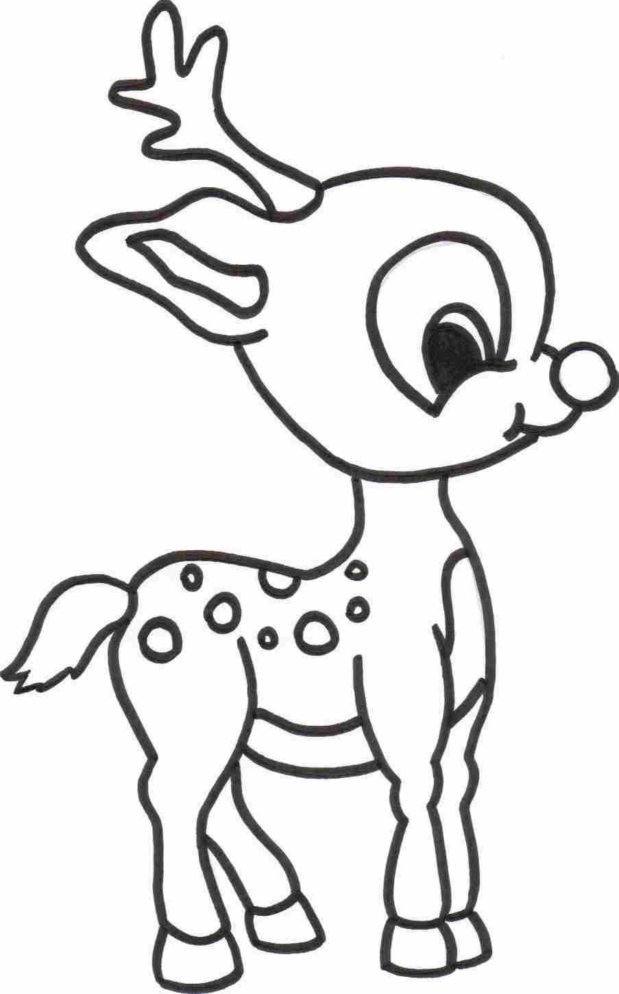 1,141 views Free Printable Reindeer Coloring Pages For Kids