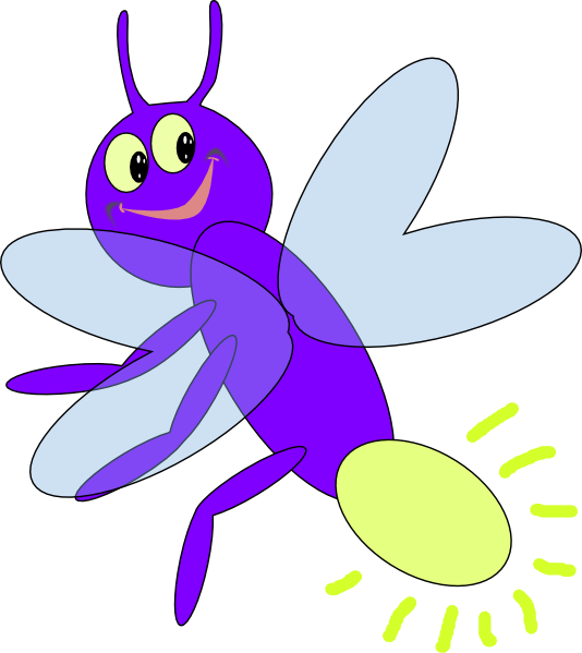 My Purple Firefly clip art - vector clip art online, royalty free ...