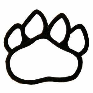 Outline Of A Paw Print - ClipArt Best