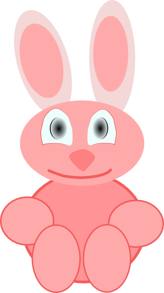 Cute Rabbit clip art - vector clip art online, royalty free ...