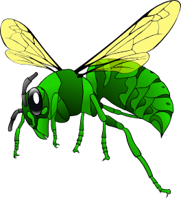 Green Hornet clip art - vector clip art online, royalty free ...
