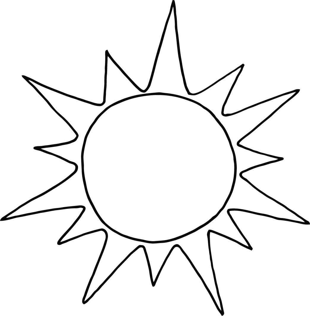 coloring page of a graffiti sun for kids - Coloring Point
