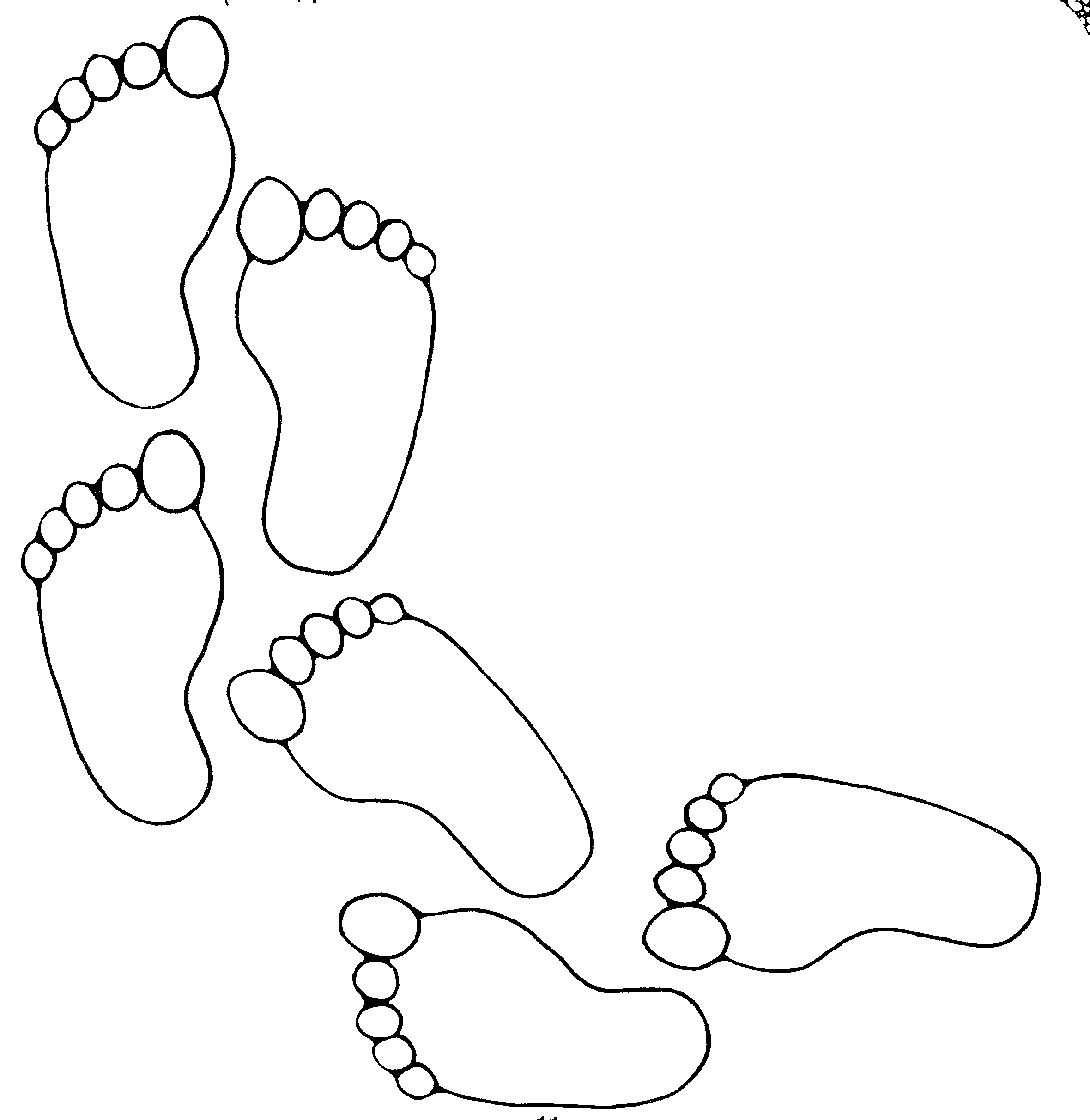 walking feet coloring pages - photo #8