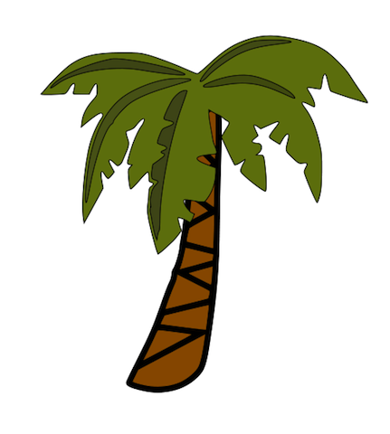 Papaya Tree Drawing