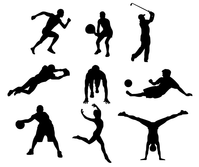 9 Free Sports Vector Silhouettes | Bing Gallery