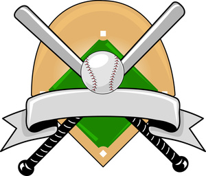 Baseball Clipart Image - Sports Design of Bats and a Ball Crossed ...