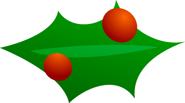 Christmas Leaf Decoration clip art - vector clip art online ...