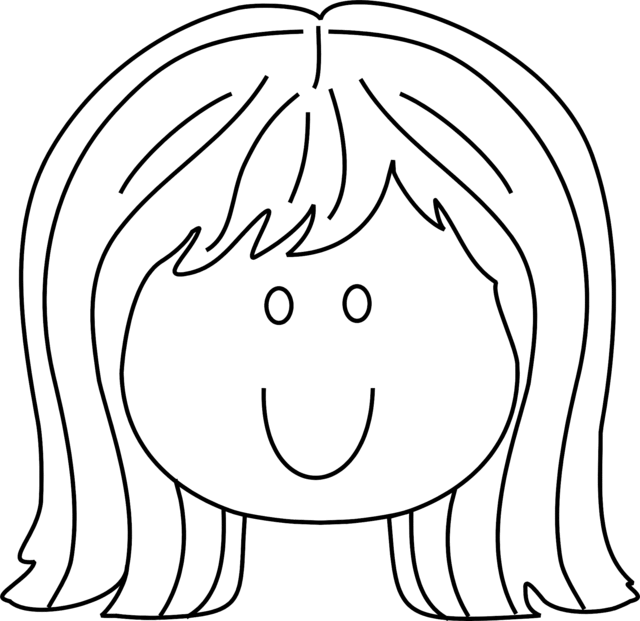 clipart little girl face - photo #30