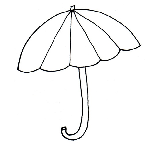 622 views Umbrella black and white photos of umbrella clip art coloring page ...