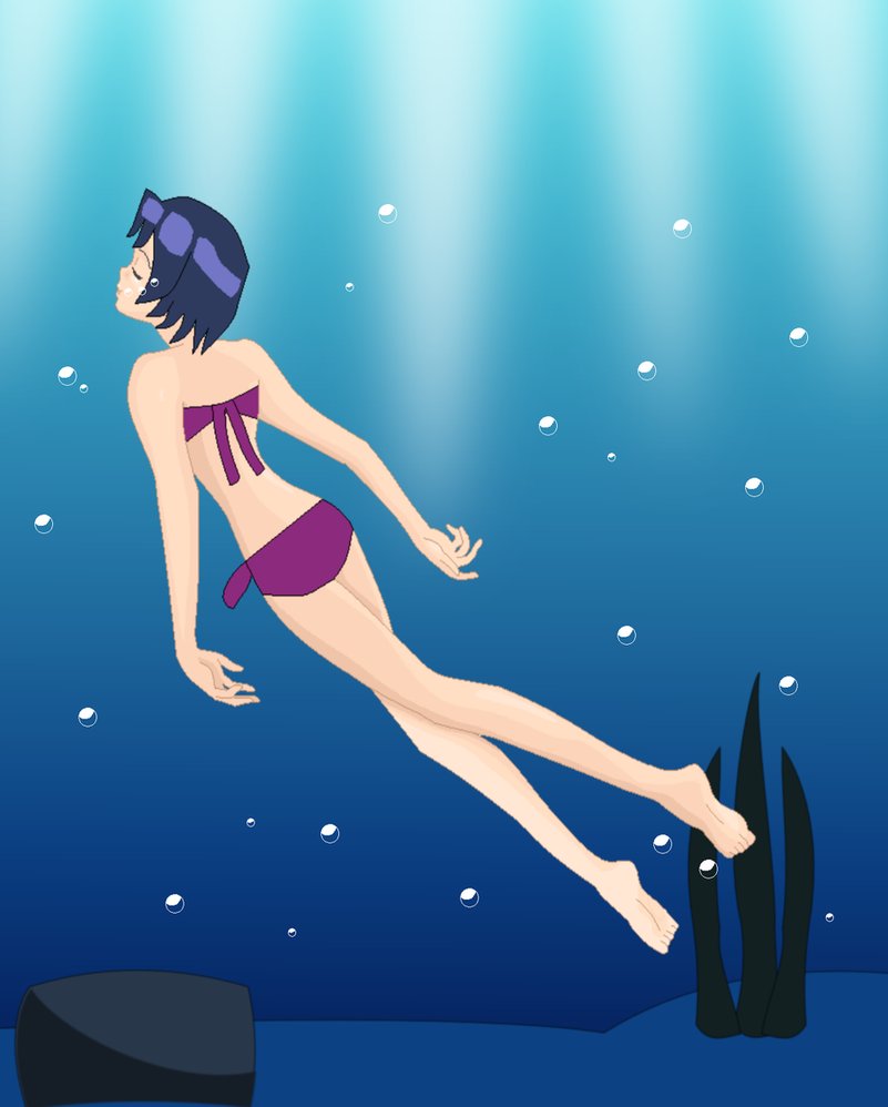Marone Bluecarno swimming underwater