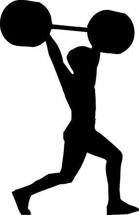 Pix For > Weightlifting Silhouette Clip Art