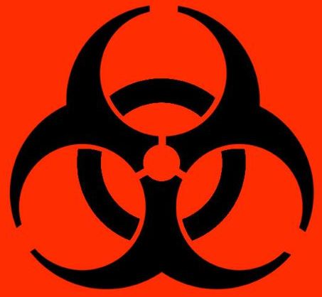 Orange Biohazard Symbol - ClipArt Best