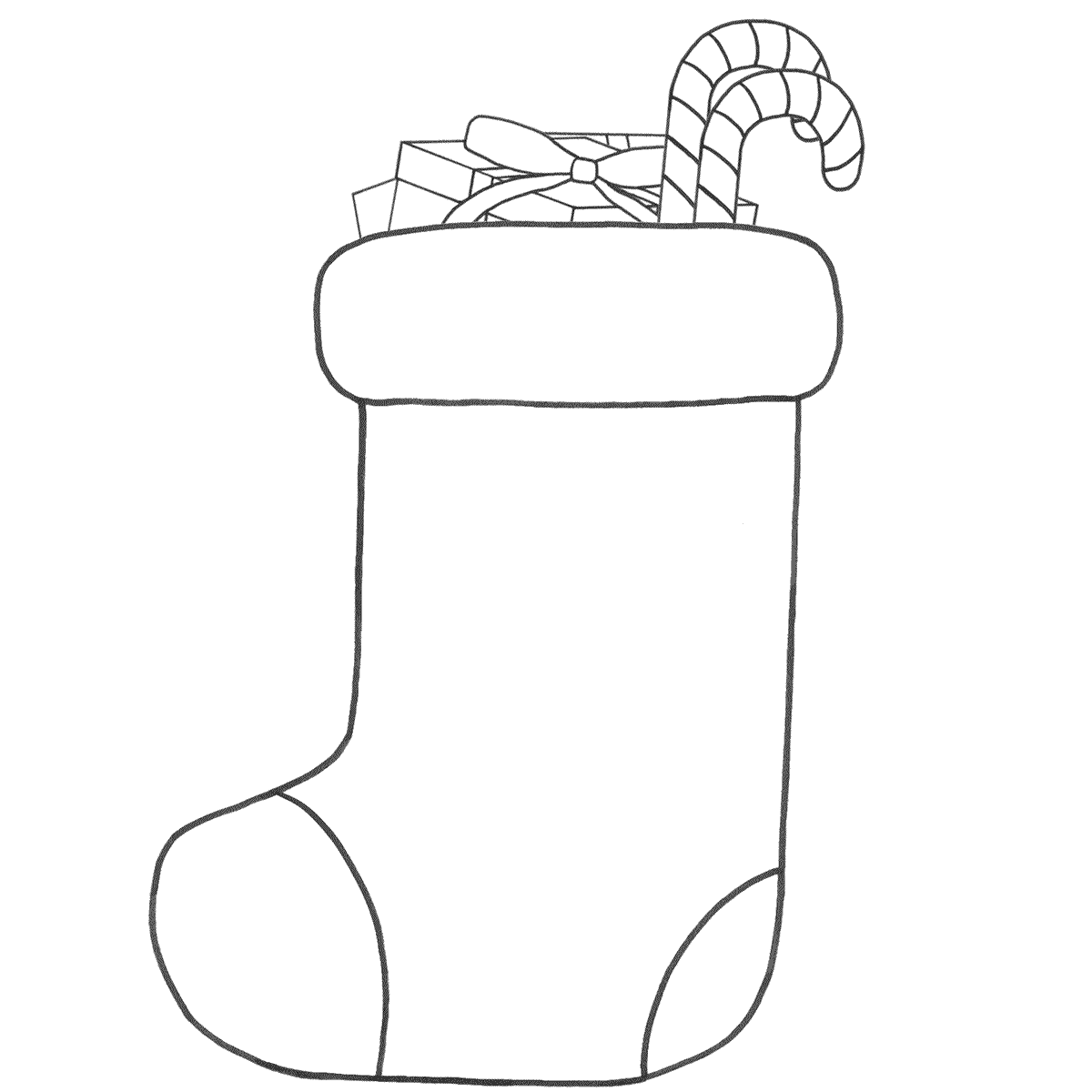 Christmas stocking coloring pages Coloring Pages & Pictures