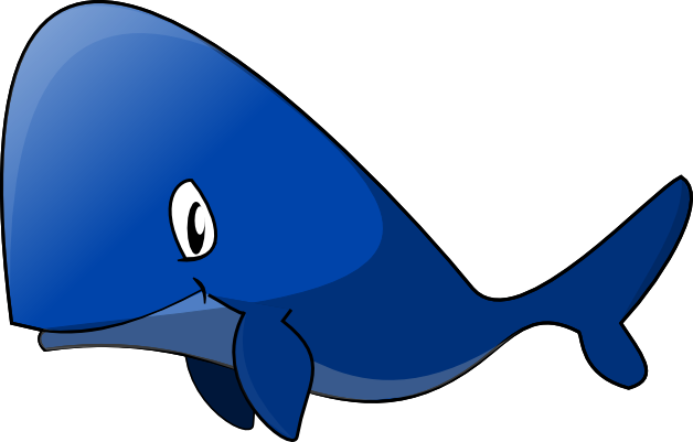 Cartoon whale clipart