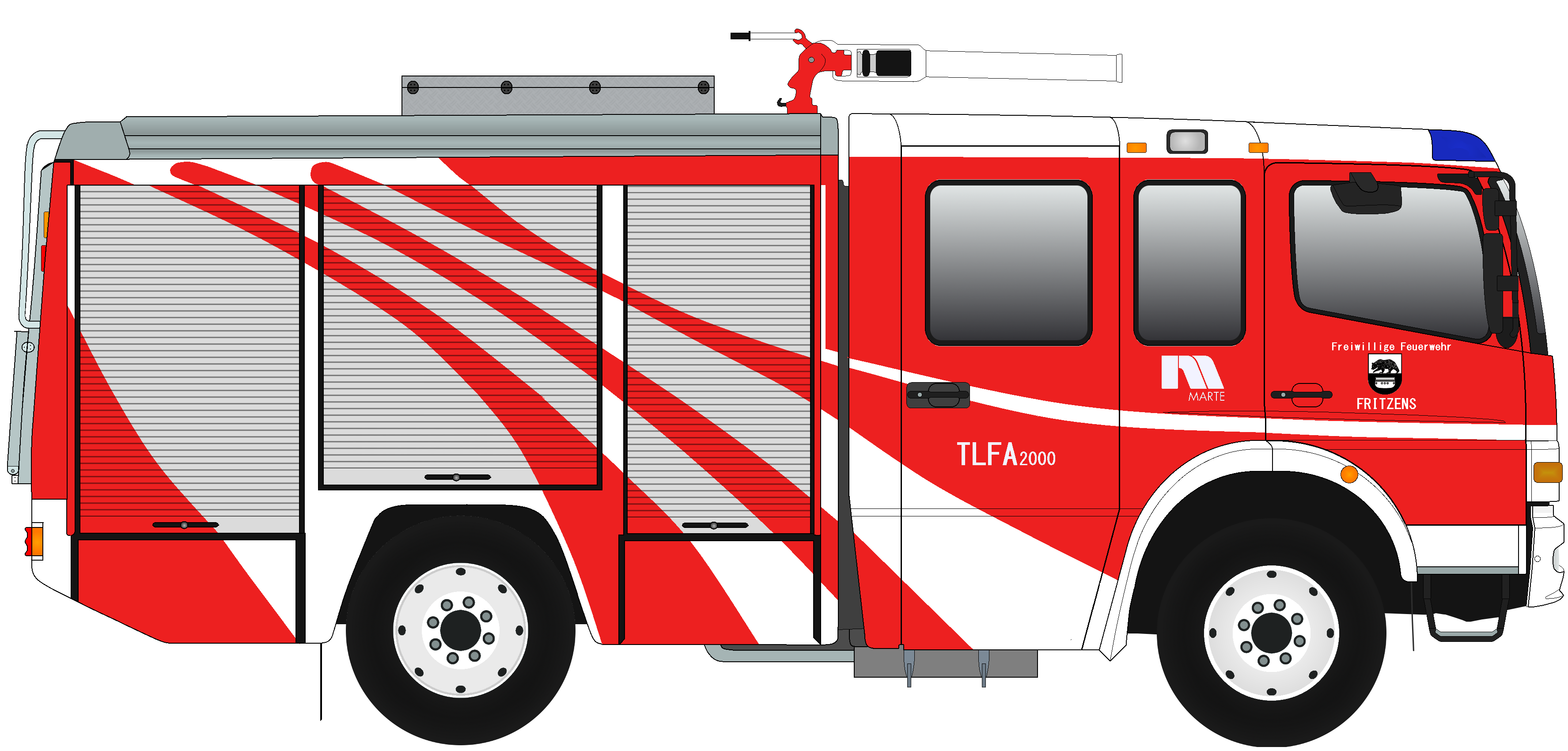 So, das TLF-A 2000 der Feuerwehr Fritzens für Manufeuerwehr Ich probier mal einen neuen Hoster, also sorry wenn was mit den Bild nicht so ganz klappt