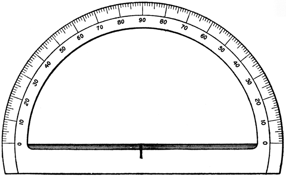 Printable Protractor 360 Clipart - Free to use Clip Art Resource