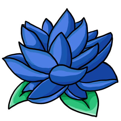 Blue Flower Border Clip Art - Free Clipart Images