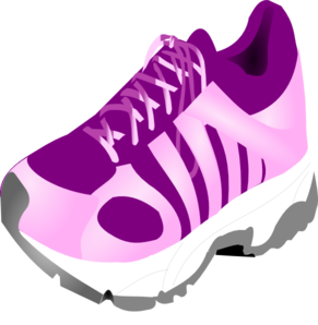 Running Shoes Clipart Black And White - Free ...