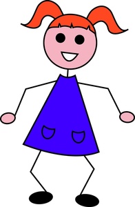 Girl Clipart Stick Figure - Free Clipart Images