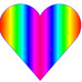 rainbow heart, 10cm | Flickr - Photo Sharing!