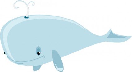 Cartoon Whale clip art Free vector in Open office drawing svg ...