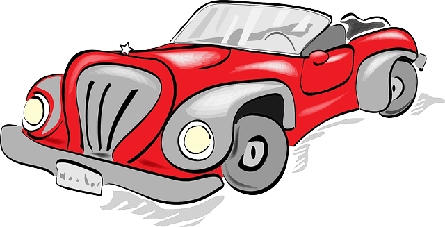 Free to Use & Public Domain Vintage Car Clip Art