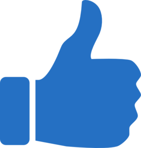 Thumbs Up Icon Blue clip art - vector clip art online, royalty ...