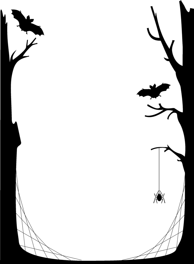 Spider Silhouette Artwork Printable Halloween Scary