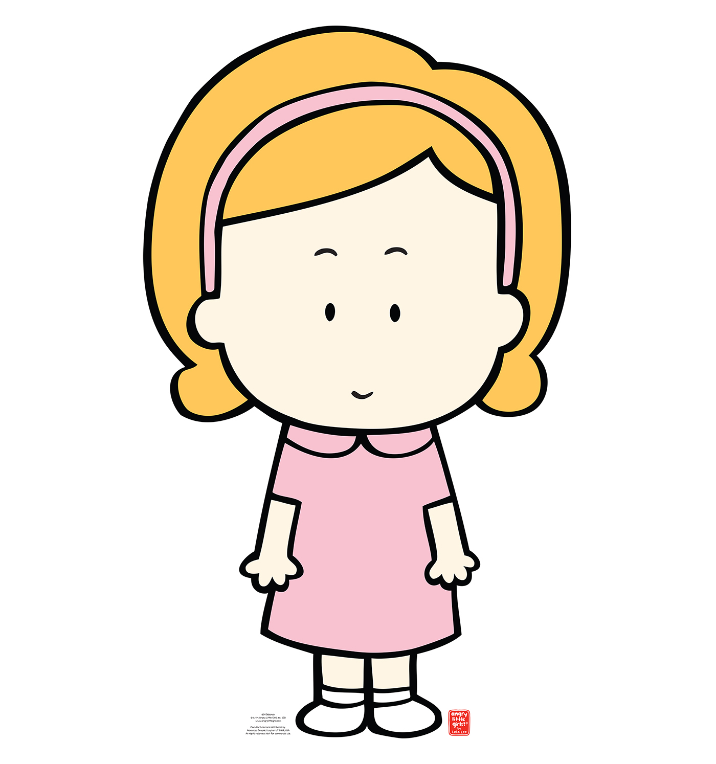 Deborah from Angry Little Girls Cardboard Cutout. High Quality!