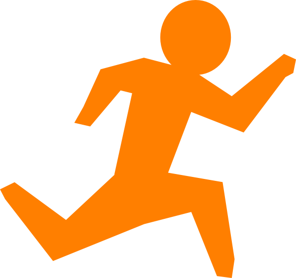 Person running clipart woman running