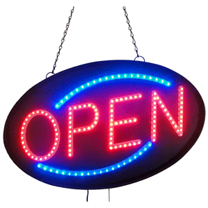 Dining / Hospitality / Retail: Open sign #NHE-17843 - Safety Signs ...