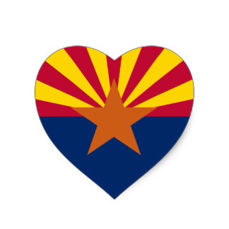 Arizona Flag Stickers | Zazzle