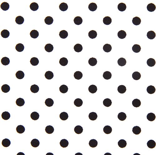 white Michael Miller fabric small black polka dots - Dots, Stripes ...