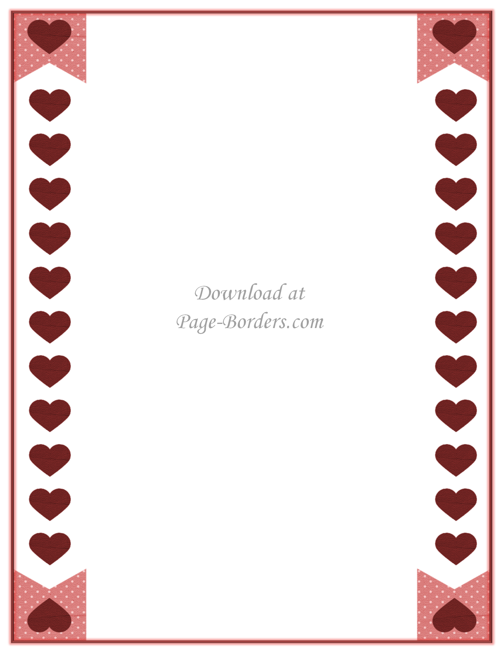 Heart Border - Page Borders & Backgrounds