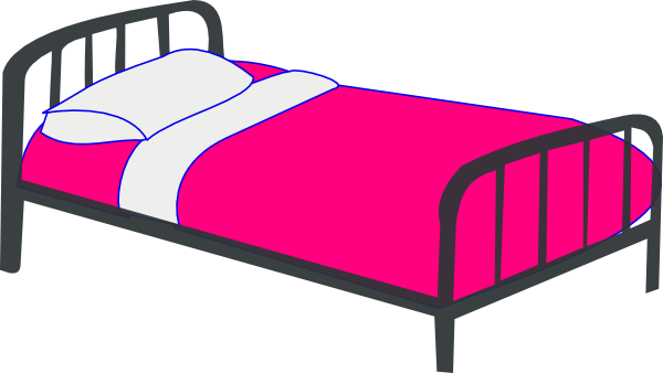 Pink Bed Clip Art Vector Clip Art Online Royalty Free Public ...