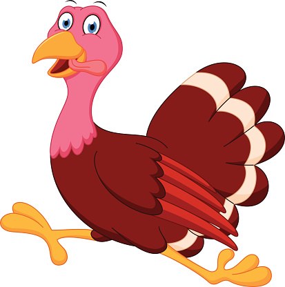 Scared Turkey Clipart Clip Art, Vector Images & Illustrations
