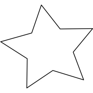 Black Outline Star clip art - Polyvore