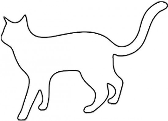 Black Cat Outline