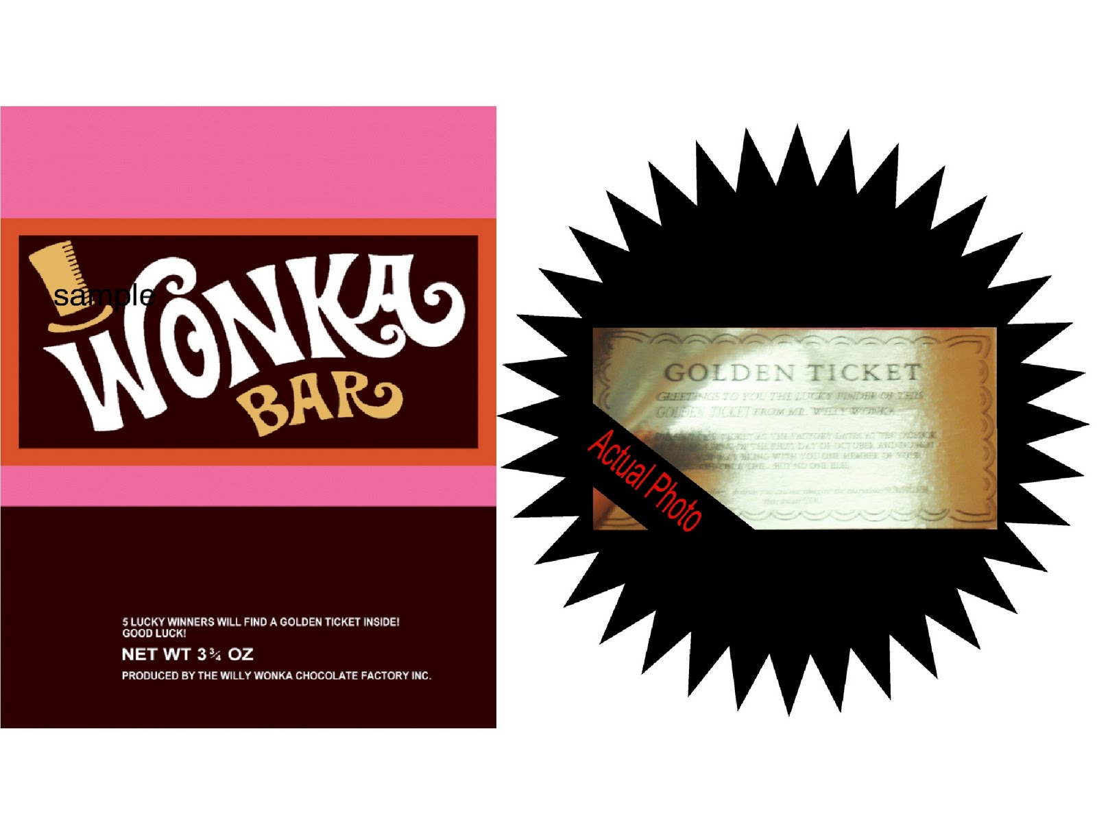 Willy Wonka Golden Ticket Template ClipArt Best